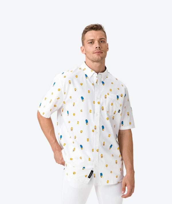 Solid Club Collar Casual Shirt